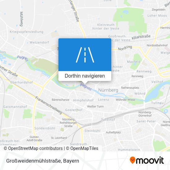 Großweidenmühlstraße Karte