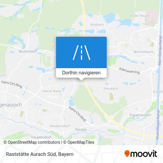 Raststätte Aurach Süd Karte