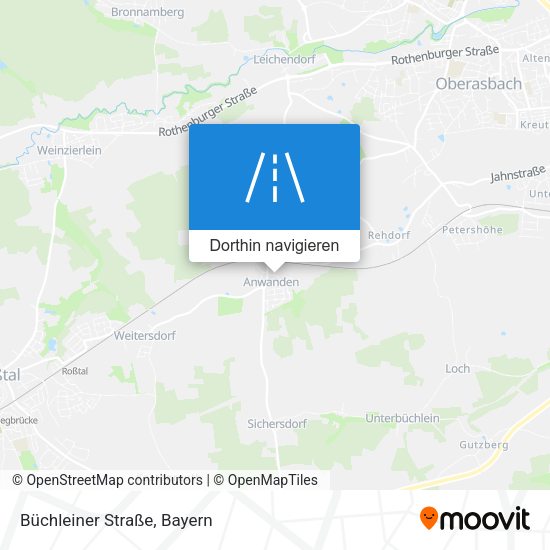 Büchleiner Straße Karte