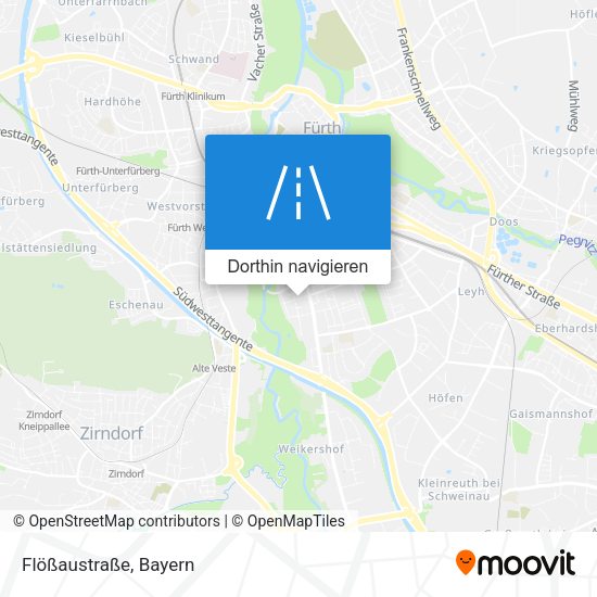 Flößaustraße Karte