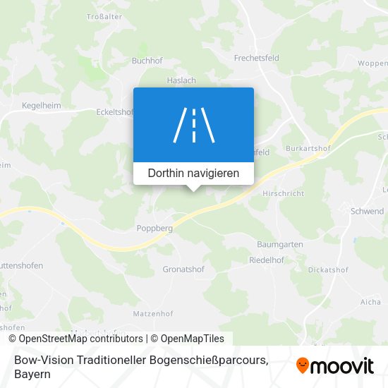 Bow-Vision Traditioneller Bogenschießparcours Karte