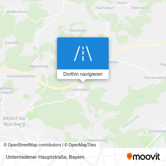 Unterriedener Hauptstraße Karte