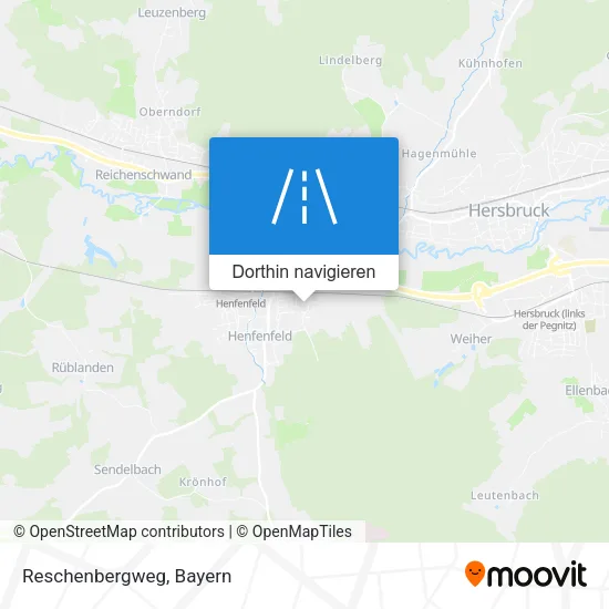 Reschenbergweg Karte