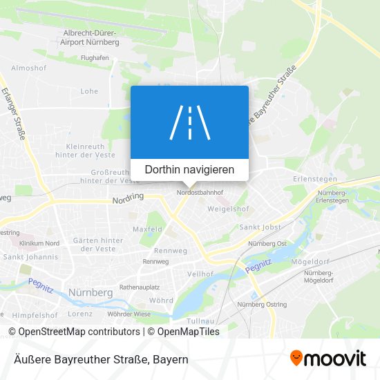 Äußere Bayreuther Straße Karte