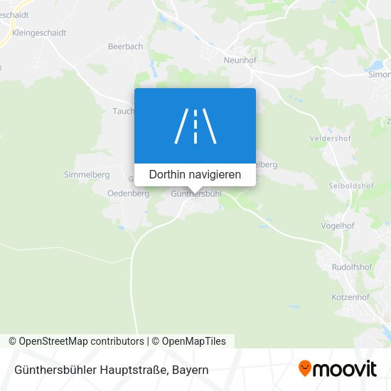 Günthersbühler Hauptstraße Karte