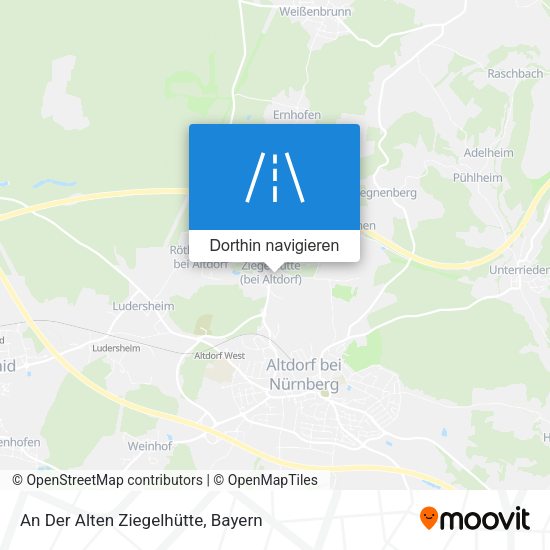 An Der Alten Ziegelhütte Karte