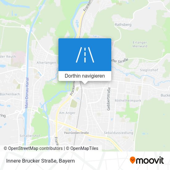 Innere Brucker Straße Karte