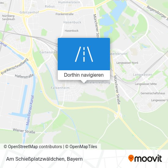 Am Schießplatzwäldchen Karte