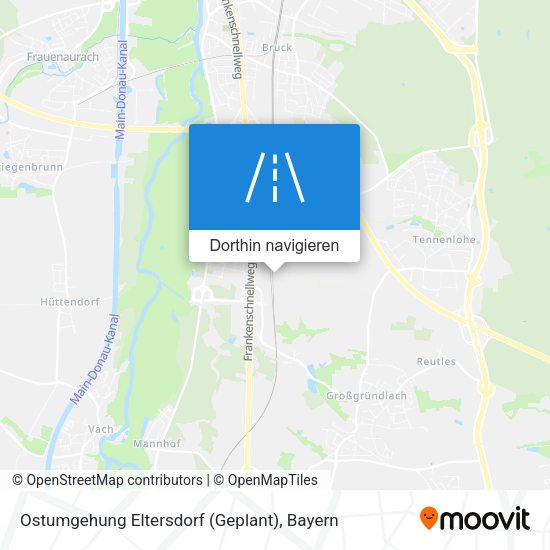 Ostumgehung Eltersdorf (Geplant) Karte