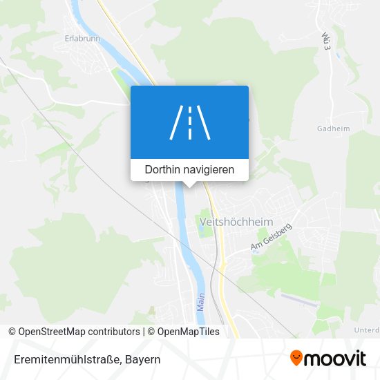 Eremitenmühlstraße Karte