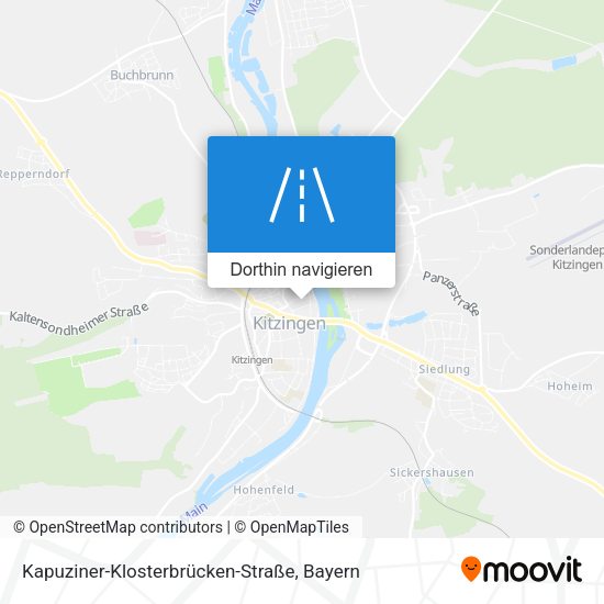Kapuziner-Klosterbrücken-Straße Karte