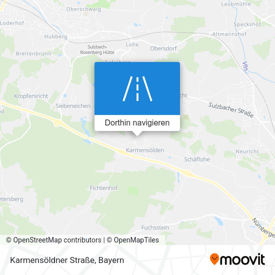 Karmensöldner Straße Karte