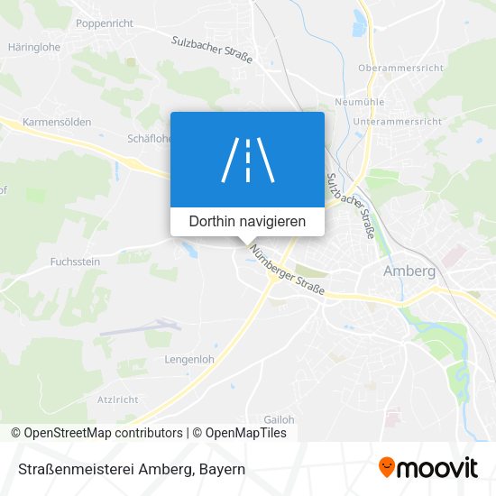 Straßenmeisterei Amberg Karte