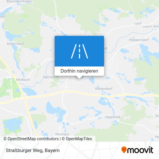 Straßburger Weg Karte