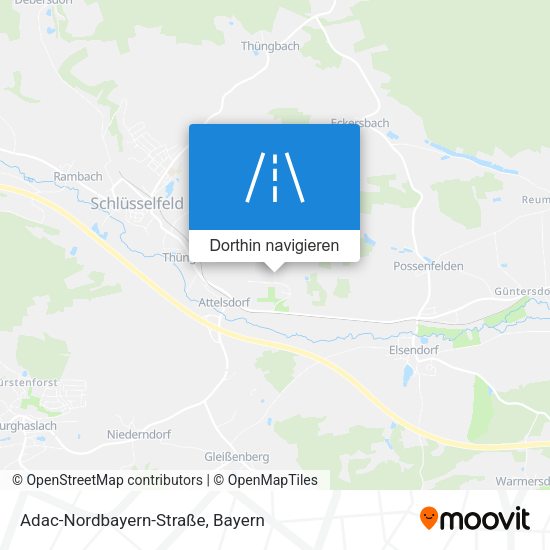 Adac-Nordbayern-Straße Karte