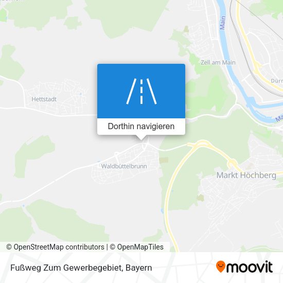 Fußweg Zum Gewerbegebiet Karte