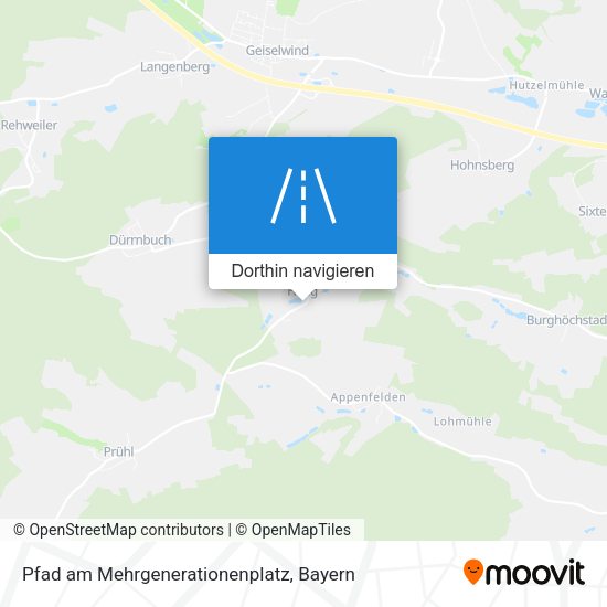 Pfad am Mehrgenerationenplatz Karte