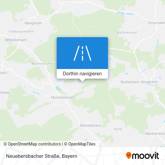 Neuebersbacher Straße Karte