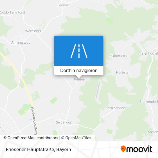 Friesener Hauptstraße Karte