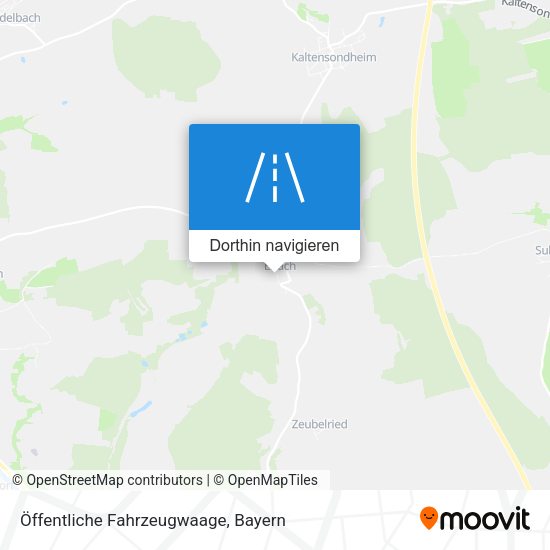 Öffentliche Fahrzeugwaage Karte