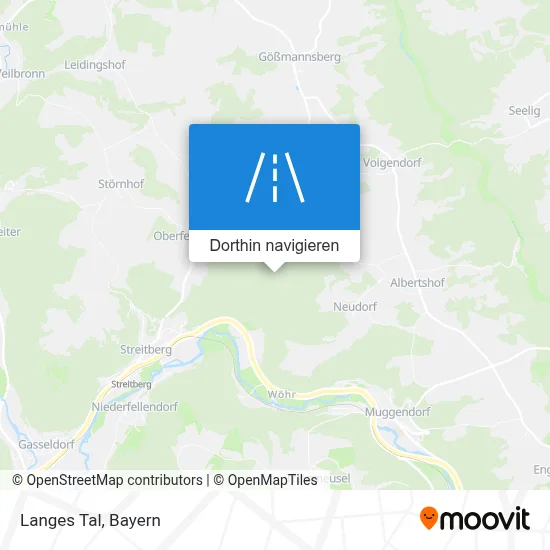 Langes Tal Karte