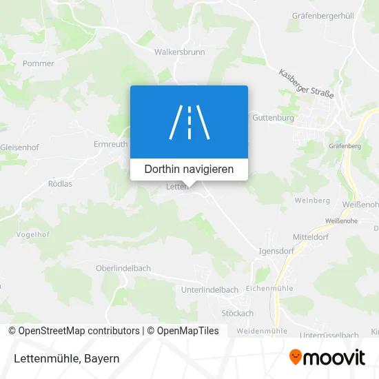 Lettenmühle Karte