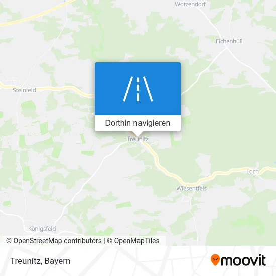 Treunitz Karte