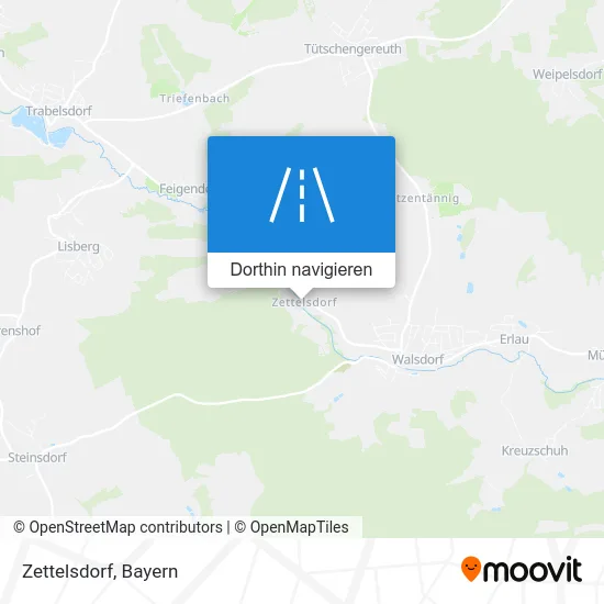 Zettelsdorf Karte