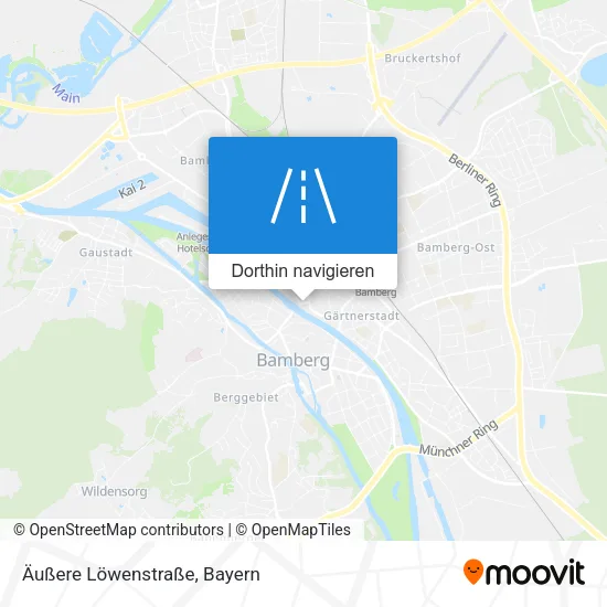 Äußere Löwenstraße Karte