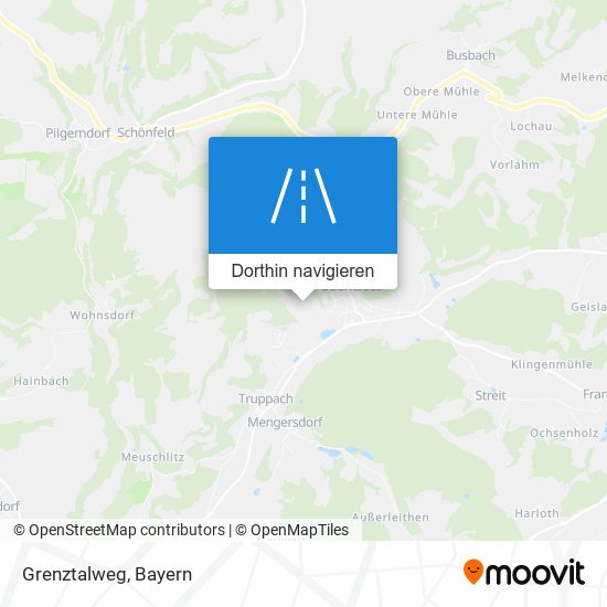 Grenztalweg Karte