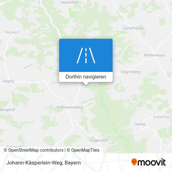 Johann-Käsperlein-Weg Karte