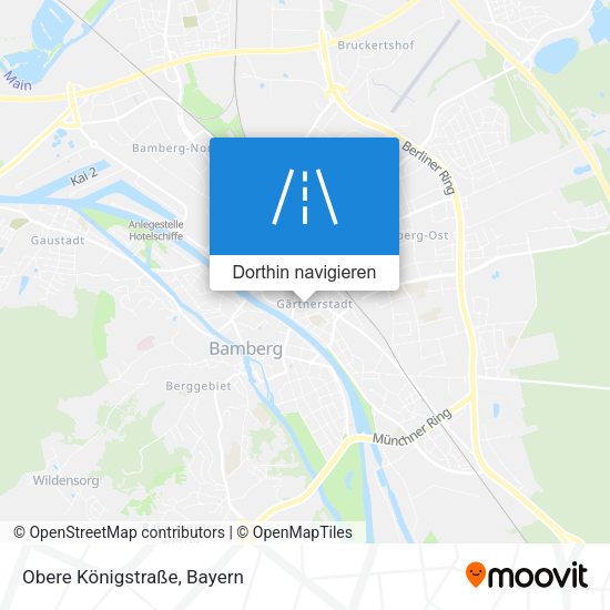 Obere Königstraße Karte