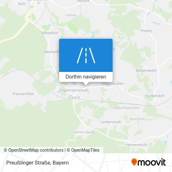 Preußlinger Straße Karte
