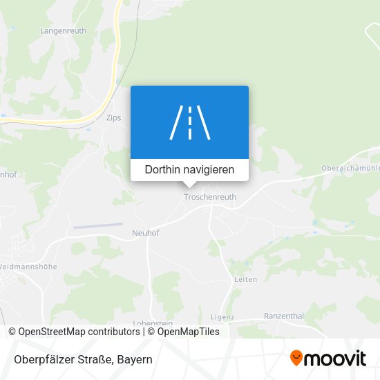 Oberpfälzer Straße Karte