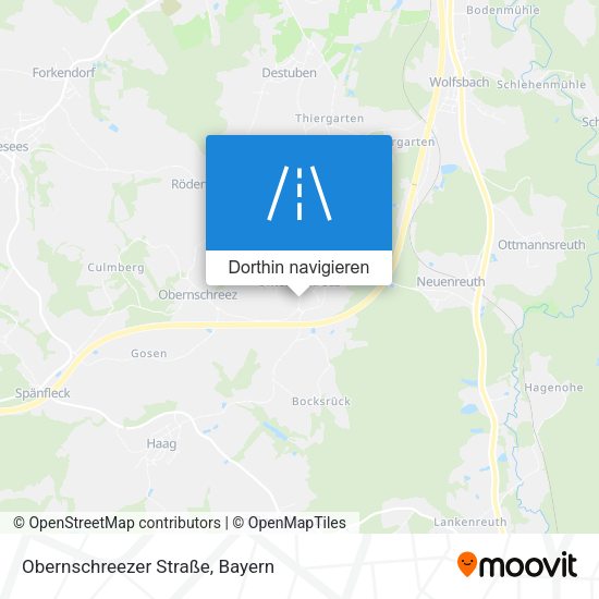 Obernschreezer Straße Karte