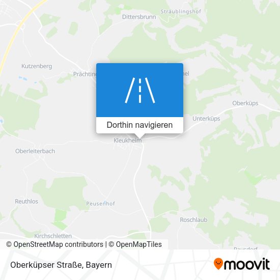 Oberküpser Straße Karte