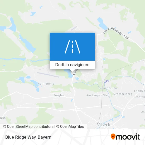 Blue Ridge Way Karte