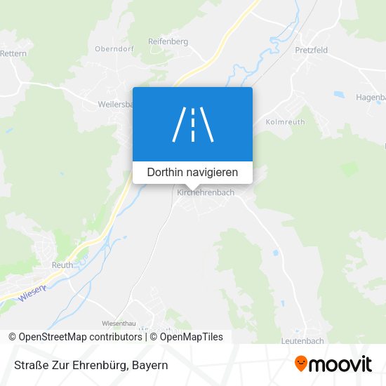 Straße Zur Ehrenbürg Karte