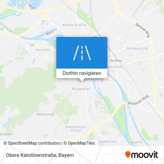 Obere Karolinenstraße Karte