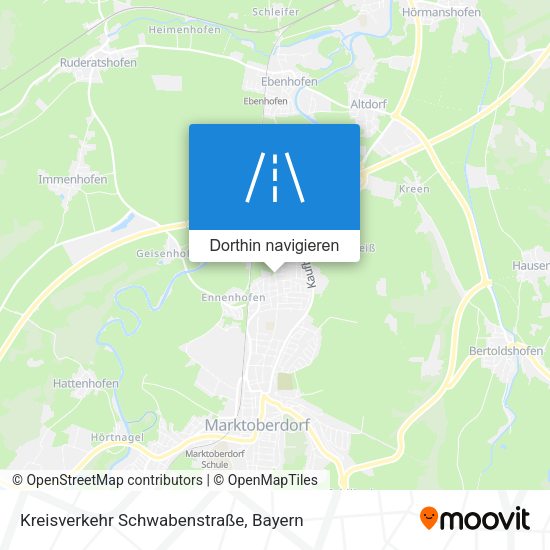 Kreisverkehr Schwabenstraße Karte