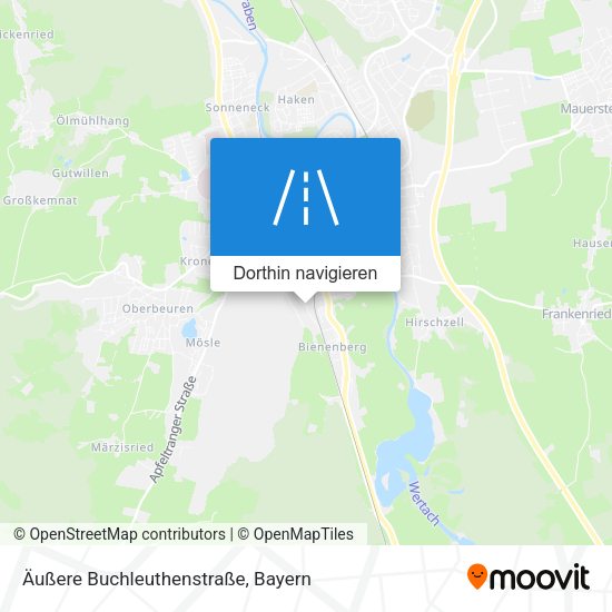 Äußere Buchleuthenstraße Karte