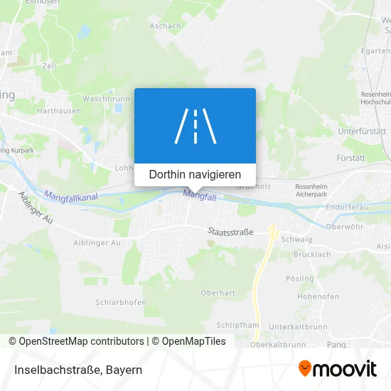 Inselbachstraße Karte