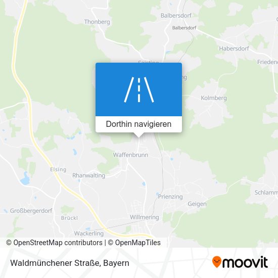 Waldmünchener Straße Karte