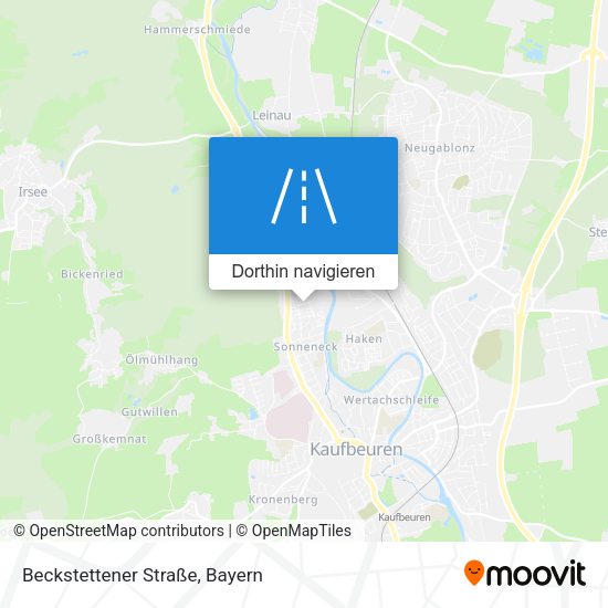 Beckstettener Straße Karte