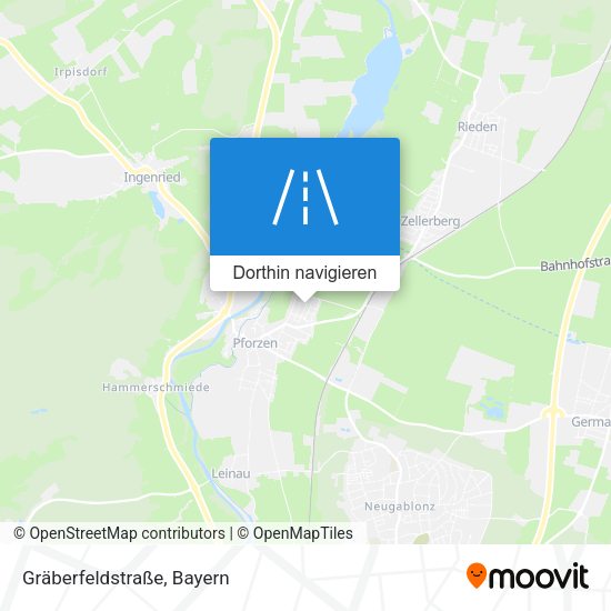 Gräberfeldstraße Karte
