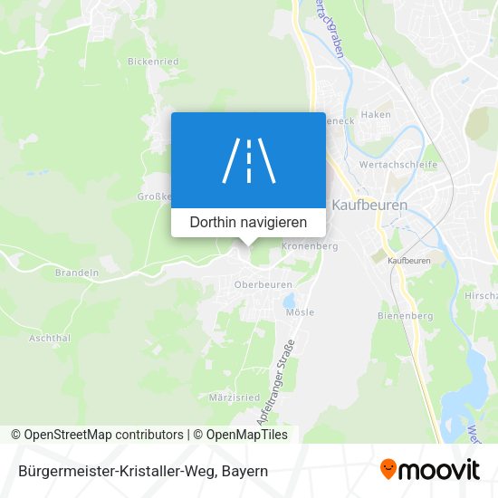 Bürgermeister-Kristaller-Weg Karte