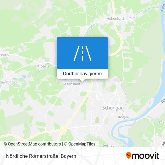 Nördliche Römerstraße Karte