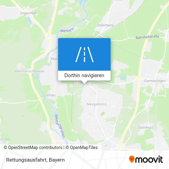 Rettungsausfahrt Karte