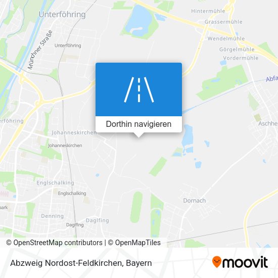 Abzweig Nordost-Feldkirchen Karte