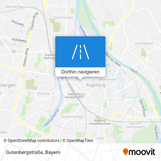 Gutenbergstraße Karte